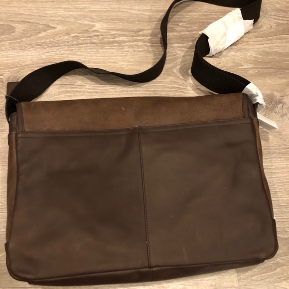 ☀️ HP☀️NWT Distressed Leather Coach Messenger Bag - Picture 2 of 6